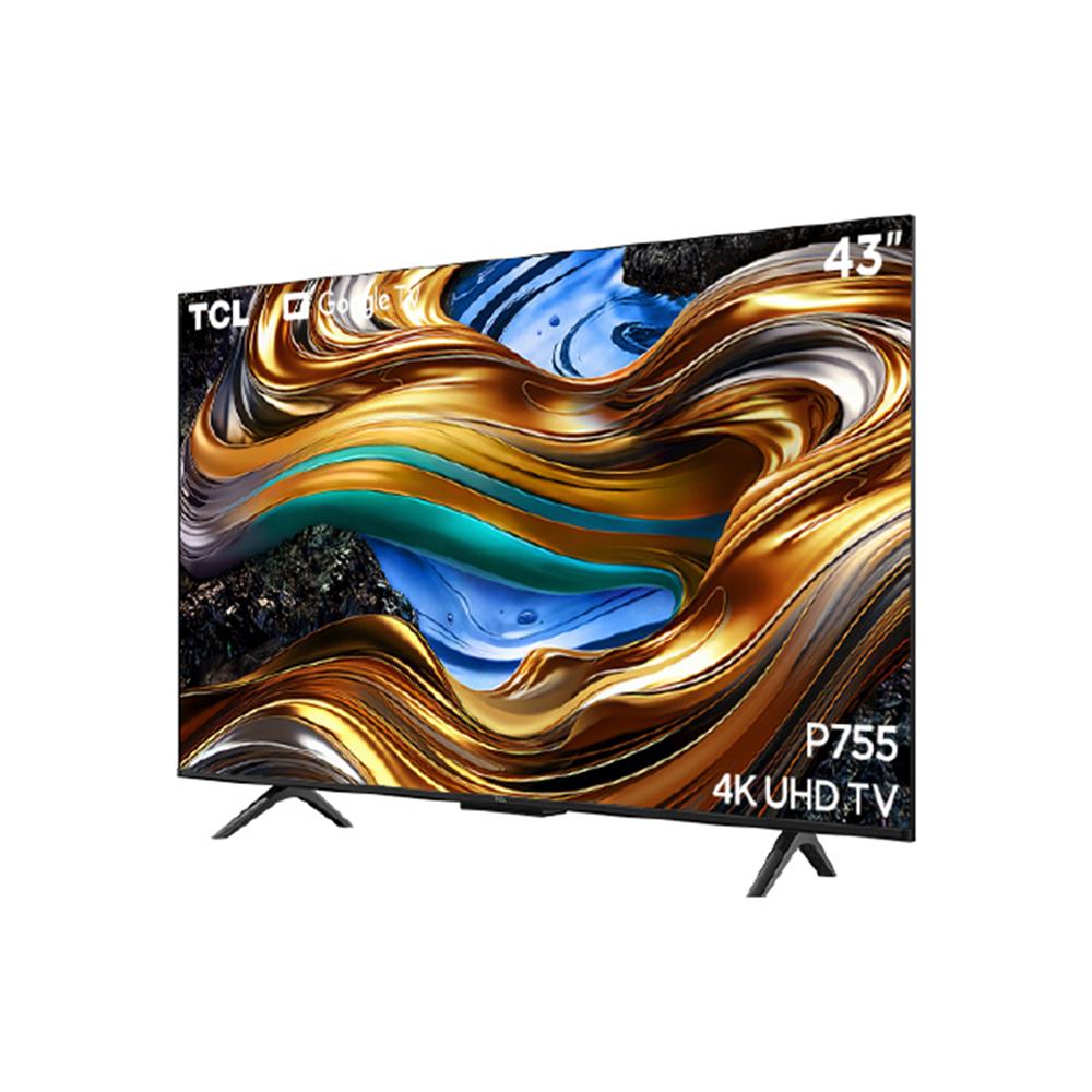 ทีวีแอลอีดี 43 นิ้ว TCL (4K, LED, GOOGLE TV) 43P755