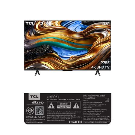 ทีวีแอลอีดี 43 นิ้ว TCL (4K, LED, GOOGLE TV) 43P755_6