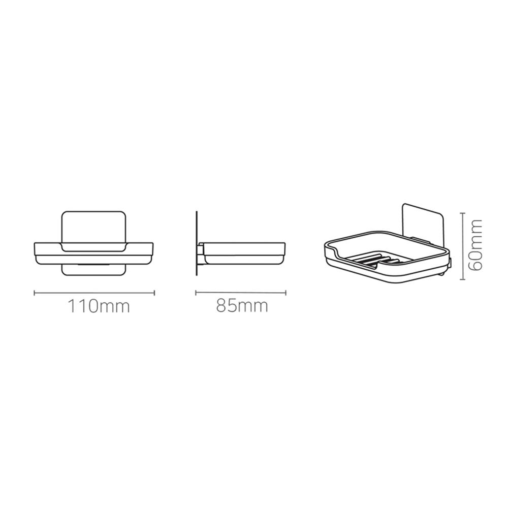 ที่ใส่สบู่ DEHUB VSR110-CW60 สีขาว