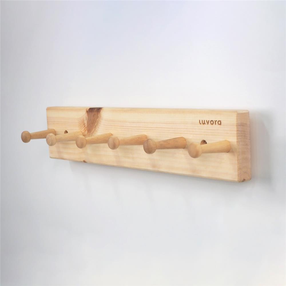 ราวแขวนไม้ LUVORA SILFF041 LVR0028 สีโอ๊ค