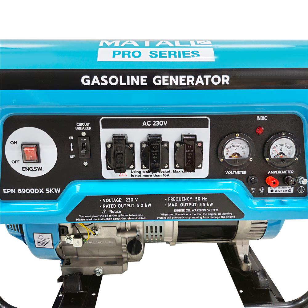 เครื่องกำเนิดไฟฟ้า MATALL PRO EPN6900DX 5.0 กิโลวัตต์