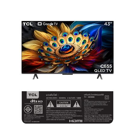 ทีวีคิวแอลอีดี 43 นิ้ว TCL (4K, QLED, GOOGLE TV) 43C655_6