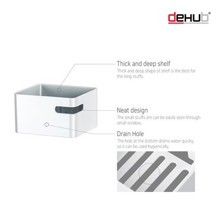 ตะแกรงวางของ DEHUB VMB125-CW70 สีขาว_2