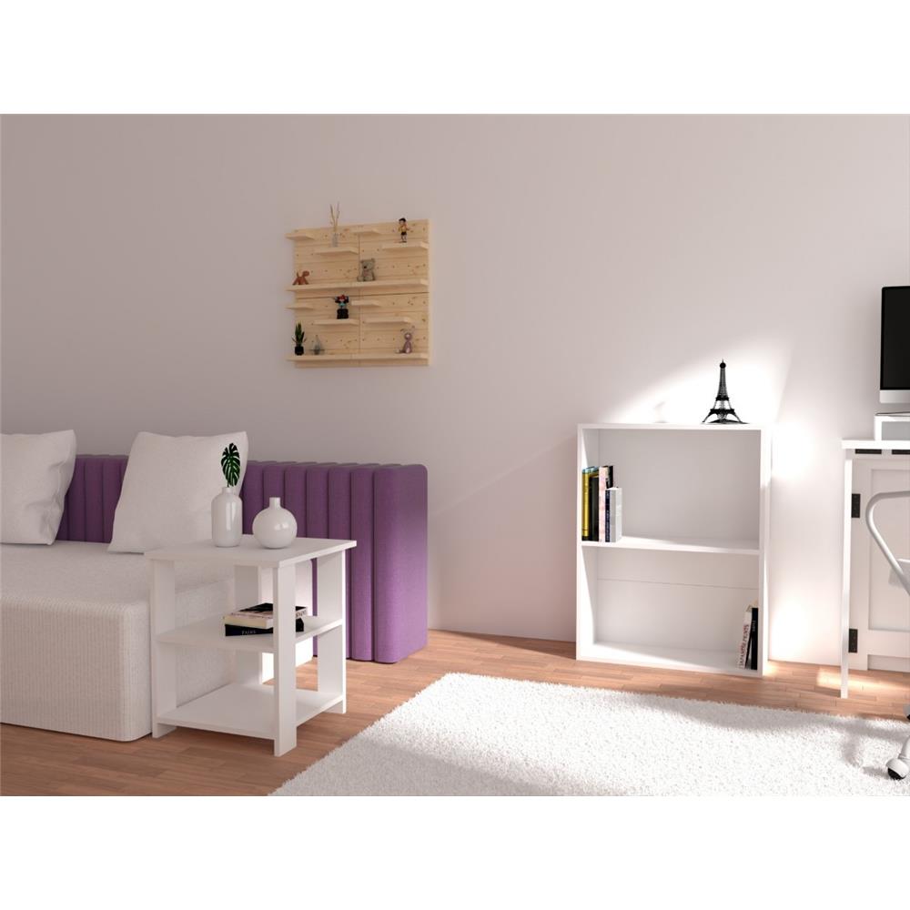 โต๊ะข้าง LUVORA SHIFTEX LVR0043 สีขาว