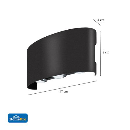 ไฟกิ่งภายนอก LED CARINI BO-T606A 6 วัตต์ WARM WHITE สีดำ_7