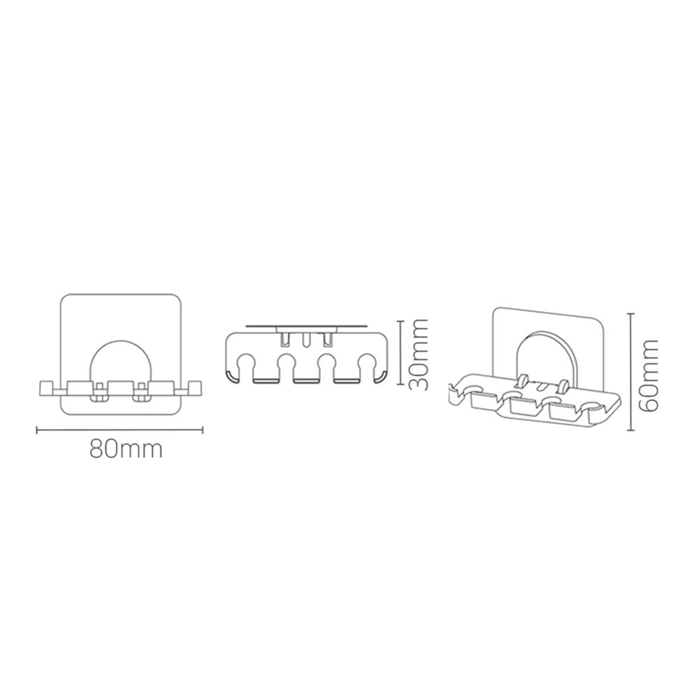 ที่ใส่แปรงสีฟัน DEHUB VTB4-CC60 สีขาว