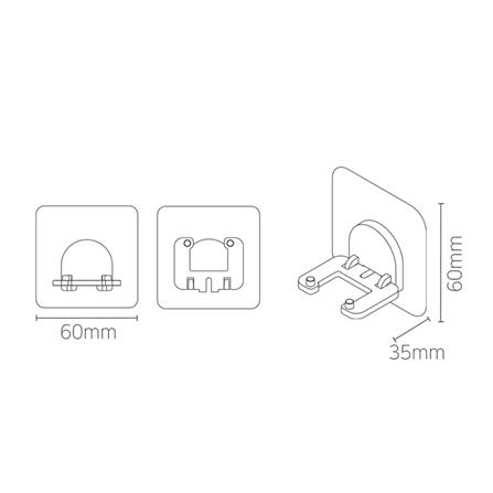 ที่วางมีดโกนหนวด DEHUB VRH-CC60 สีขาว_5