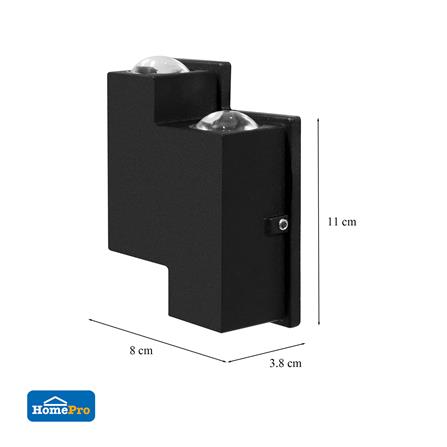 ไฟกิ่งภายนอก LED CARINI BO-T304 10 วัตต์ WARM WHITE สีดำ_5