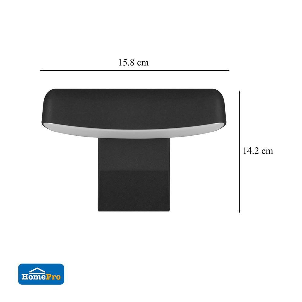 ไฟกิ่งภายนอก LED CARINI BO-WG401 18 วัตต์ WARM WHITE สีดำ