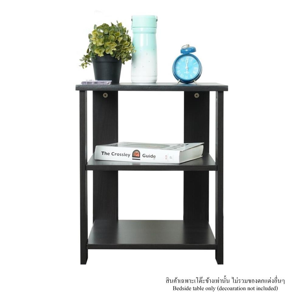 โต๊ะข้าง LUVORA SHIFTEX LVR0042 สีน้ำตาลเข้ม