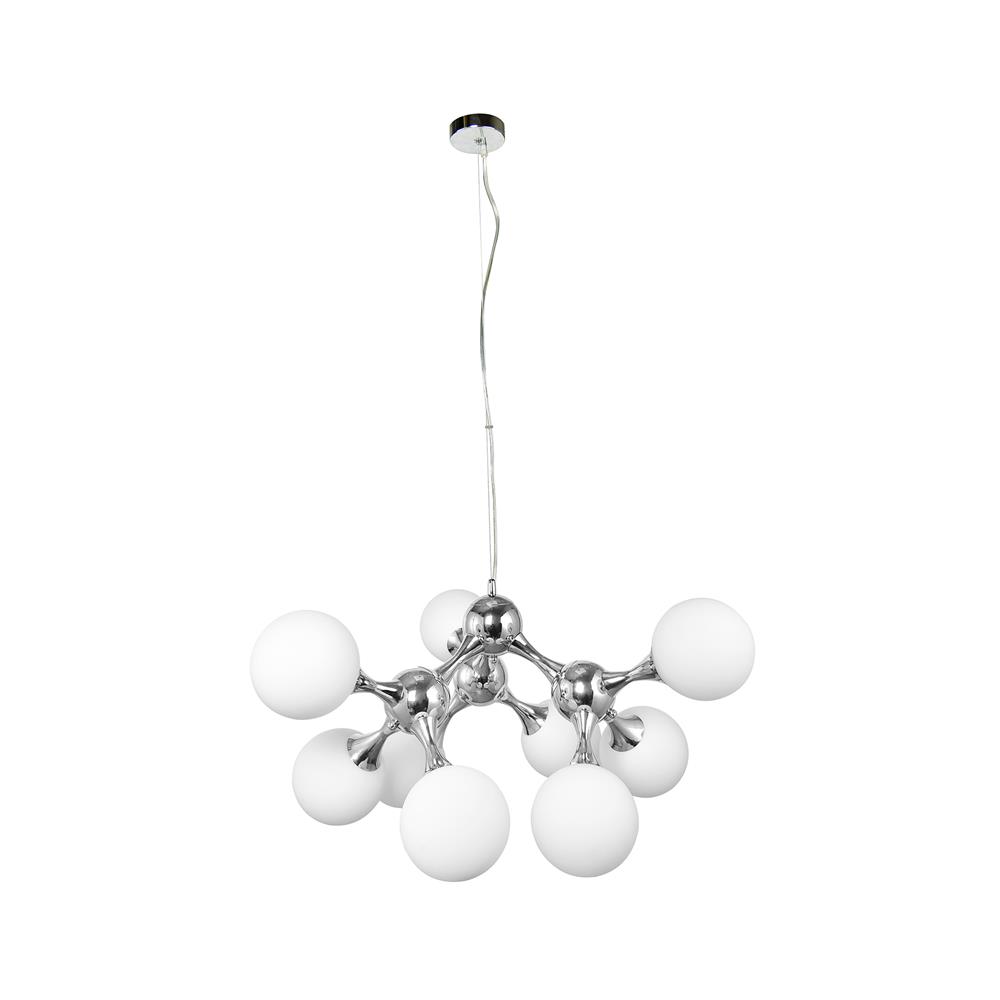 ไฟช่อ CARINI P240117-9 สีขาว/เงิน 9 หัว