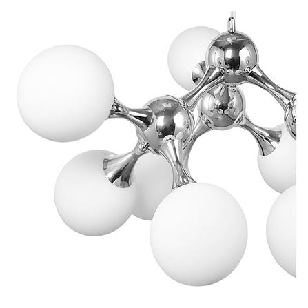 ไฟช่อ CARINI P240117-9 สีขาว/เงิน 9 หัว_2