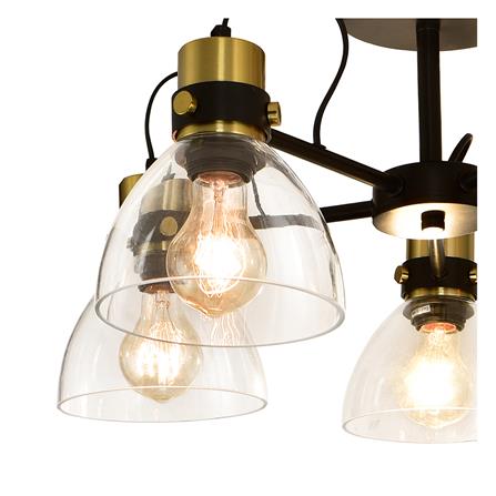 ไฟถาด CARINI P240116-5 สีใส/ดำ/ทอง 5 หัว_1