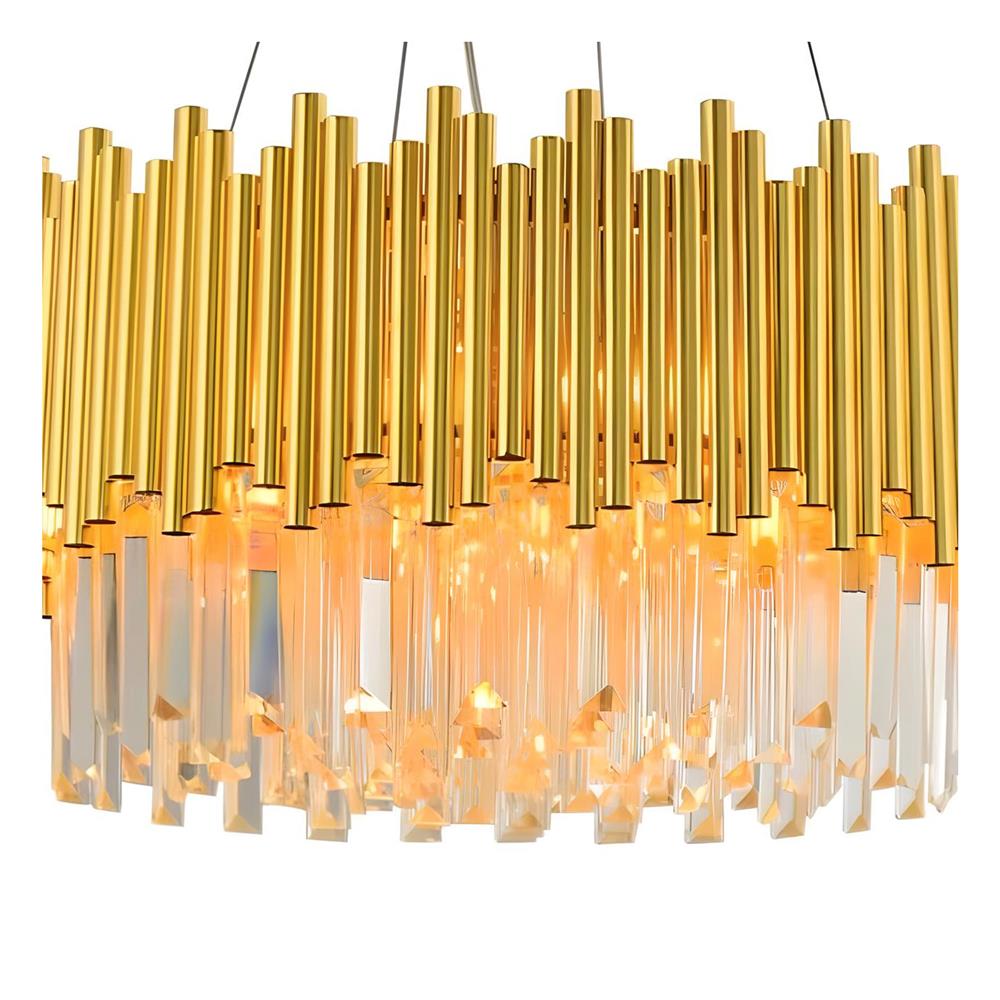 ไฟช่อ CARINI P220891-50CARGS สีทอง/ใส 4 หัว