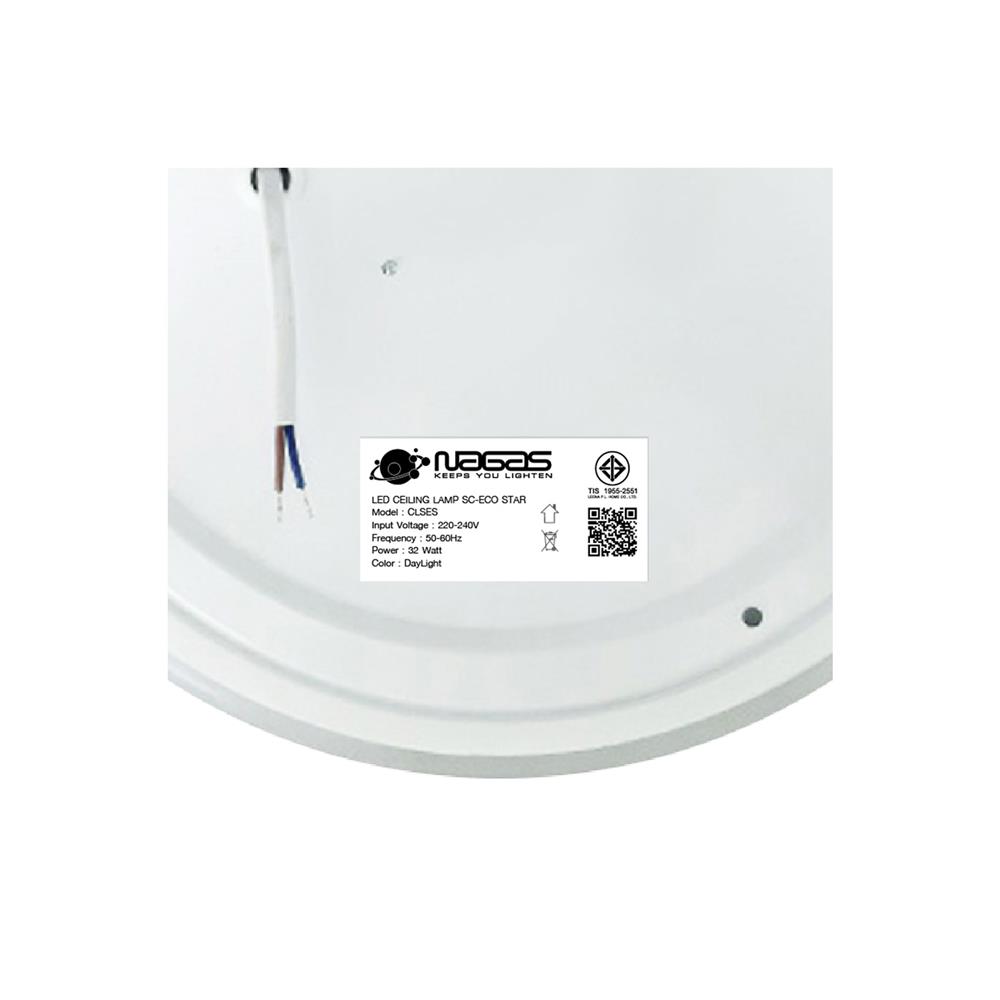 ไฟเพดาน LED NAGAS SC-ECO STAR 15 นิ้ว 32 วัตต์ DAYLIGHT สีขาว