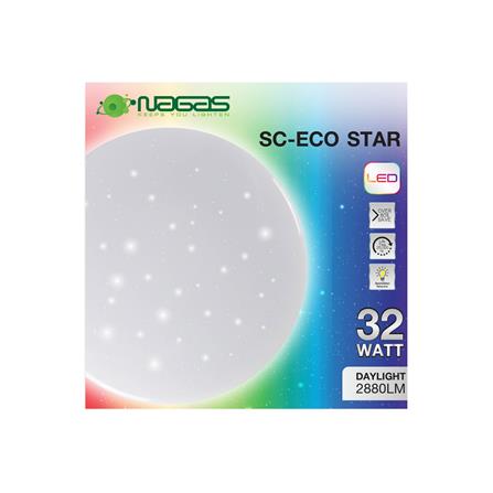 ไฟเพดาน LED NAGAS SC-ECO STAR 15 นิ้ว 32 วัตต์ DAYLIGHT สีขาว_3