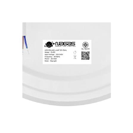 ไฟเพดาน LED NAGAS SC-OVAL 14 นิ้ว 26 วัตต์ DAYLIGHT สีขาว_7