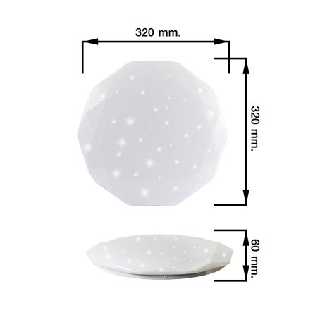 ไฟเพดาน LED NAGAS SC-OVAL 14 นิ้ว 26 วัตต์ DAYLIGHT สีขาว_6