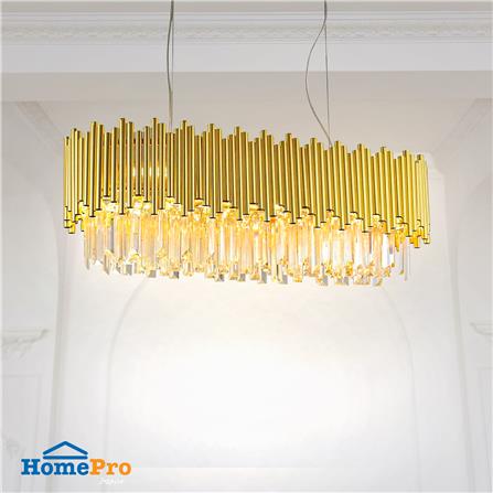 ไฟช่อ CARINI P320126 สีทอง/ใส 8 หัว_3