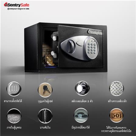 ตู้นิรภัย ELECTRONIC SENTRYSAFE X041E สีดำ_1