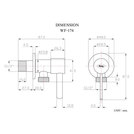 วาล์วฝักบัว HANG WF-174_3