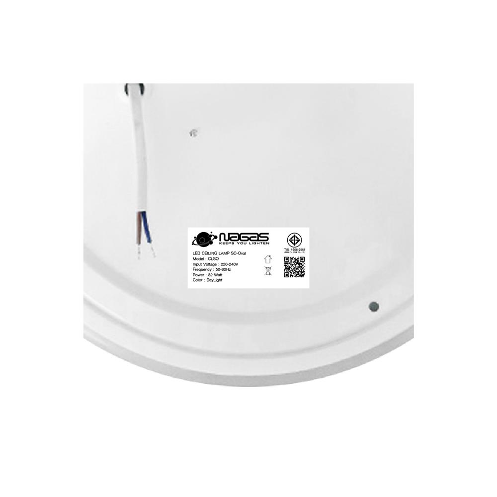 ไฟเพดาน LED NAGAS SC-OVAL 15 นิ้ว 32 วัตต์ DAYLIGHT สีขาว