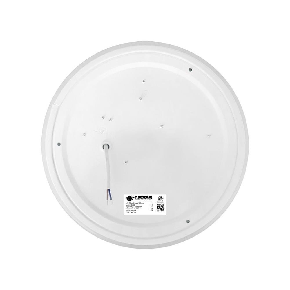 ไฟเพดาน LED NAGAS SC-OVAL 15 นิ้ว 32 วัตต์ DAYLIGHT สีขาว