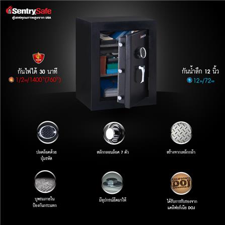 ตู้นิรภัย ELECTRONIC SENTRYSAFE EF3428E สีดำ_4