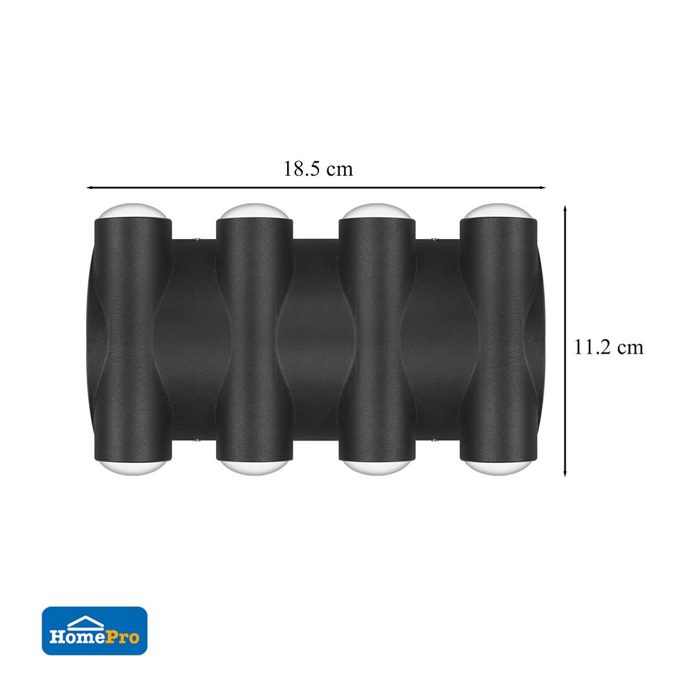 ไฟกิ่งภายนอก LED CARINI BO-WG1108 8 วัตต์ WARM WHITE สีดำ