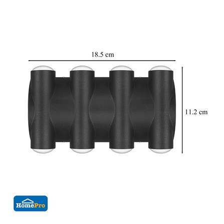 ไฟกิ่งภายนอก LED CARINI BO-WG1108 8 วัตต์ WARM WHITE สีดำ_5