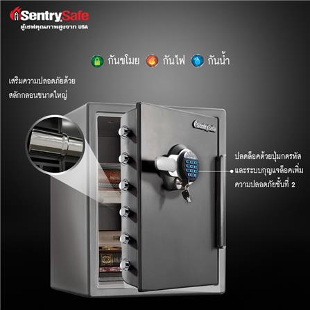 ตู้นิรภัย ELECTRONIC SENTRYSAFE STW205GYC สีเทา/ดำ_2