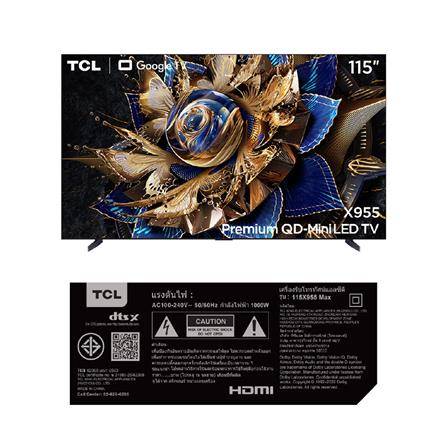 ทีวีมินิแอลอีดี 115 นิ้ว TCL (4K, MINI LED, GOOGLE TV) 115X955 MAX_6