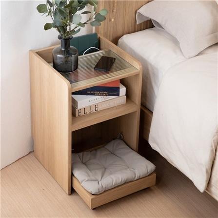 ตู้ข้างเตียง SB FURNITURE VALLEY 19230516 40 ซม. สีไม้อ่อน_5