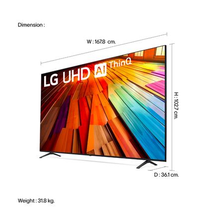 ทีวีแอลอีดี 75 นิ้ว LG (4K, LED, SMART TV) 75UT8050PSB.ATM_6