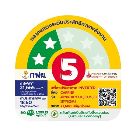 แอร์ผนัง CARRIER 42TVAB030API 27600 บีทียู อินเวอร์เตอร์_4