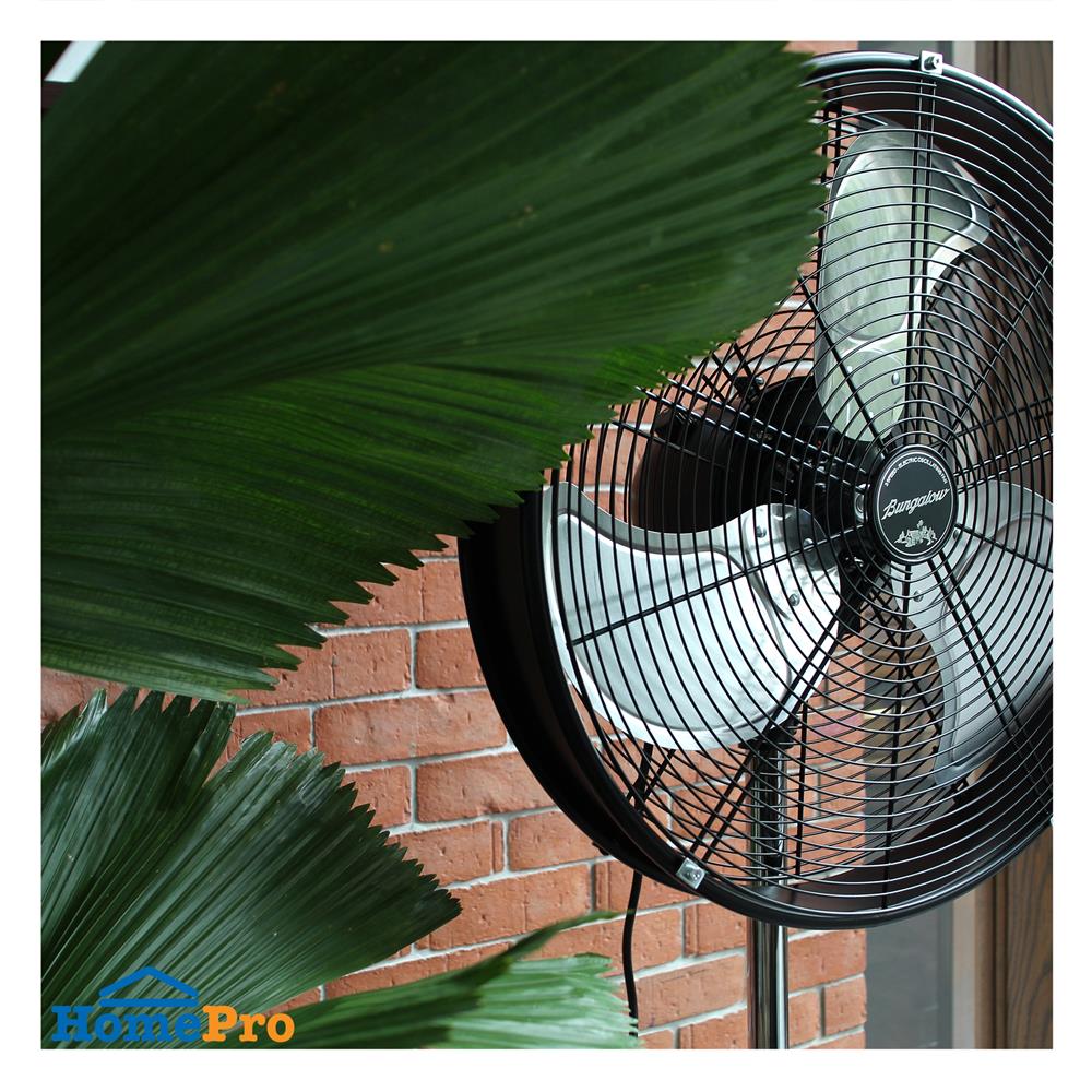 พัดลมเหล็กตั้งพื้น 20 นิ้ว BUNGALOW SAMUI สีดำ