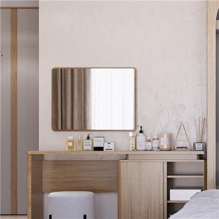 กระจกสำหรับตกแต่ง SB FURNITURE VALLEY 19230522 80 ซม. สีไม้อ่อน_2