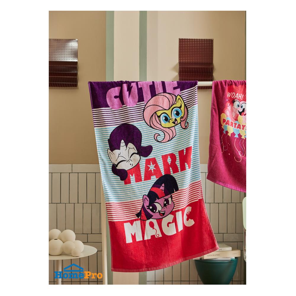 ผ้าขนหนู SATIN PLUS PONY 24X48 นิ้ว สีม่วง