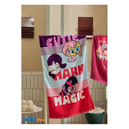 ผ้าขนหนู SATIN PLUS PONY 24X48 นิ้ว สีม่วง_3