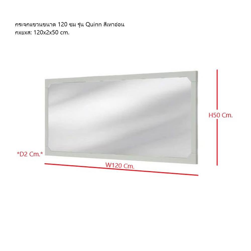 กระจกสำหรับตกแต่ง SB FURNITURE QUINN 19228848 120 ซม. สี MAGIC GREY