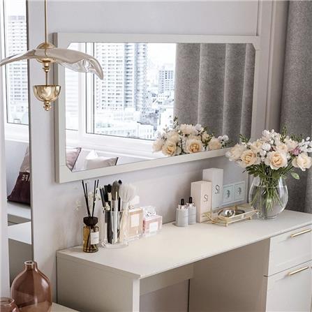 กระจกสำหรับตกแต่ง SB FURNITURE QUINN 19228848 120 ซม. สี MAGIC GREY_1