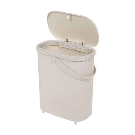 ถังขยะเหลี่ยมฝากด ACCO VIVE 12 ลิตร สีครีม_3