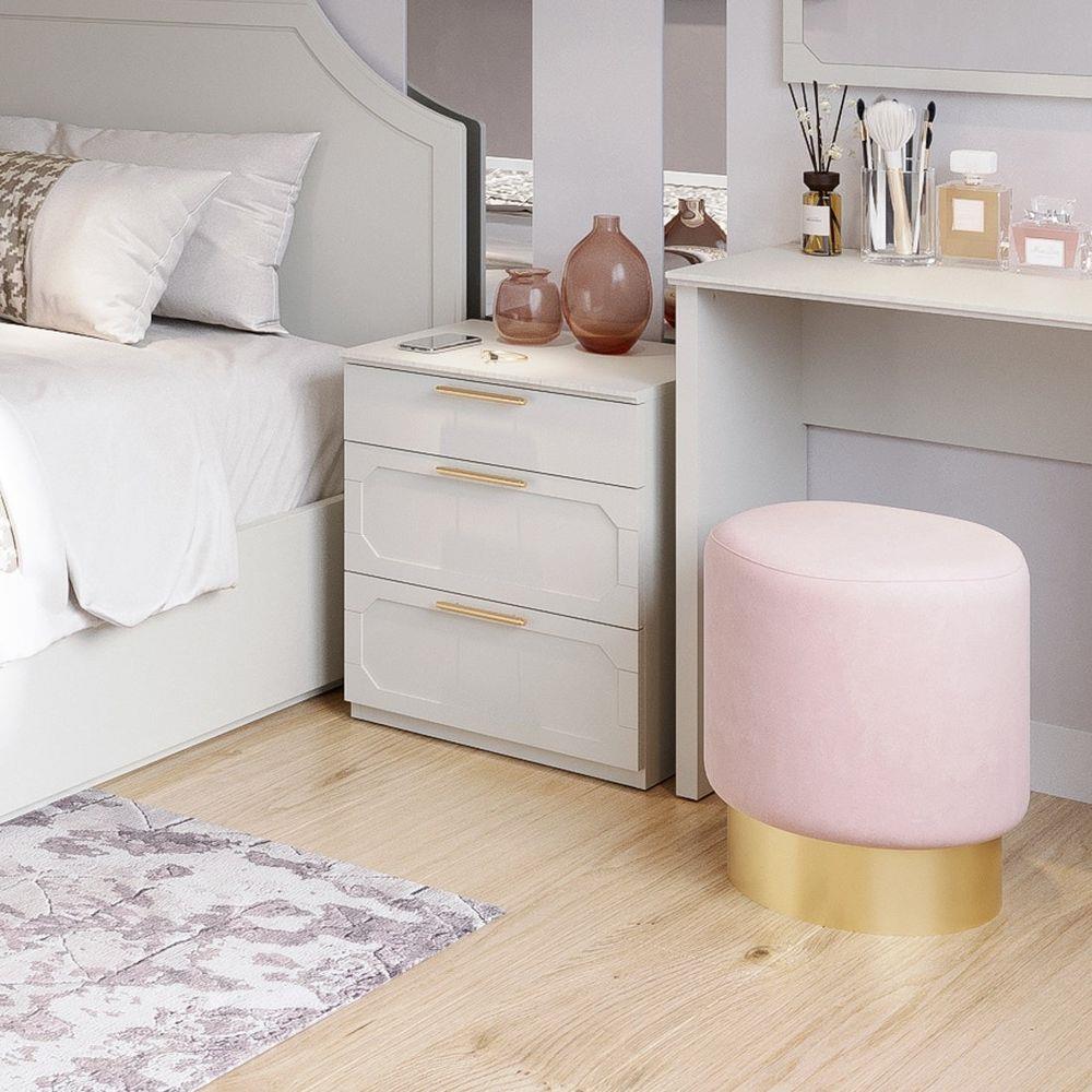 ตู้ข้างเตียง SB FURNITURE QUINN 19228841 50 ซม. สีเทาอ่อน