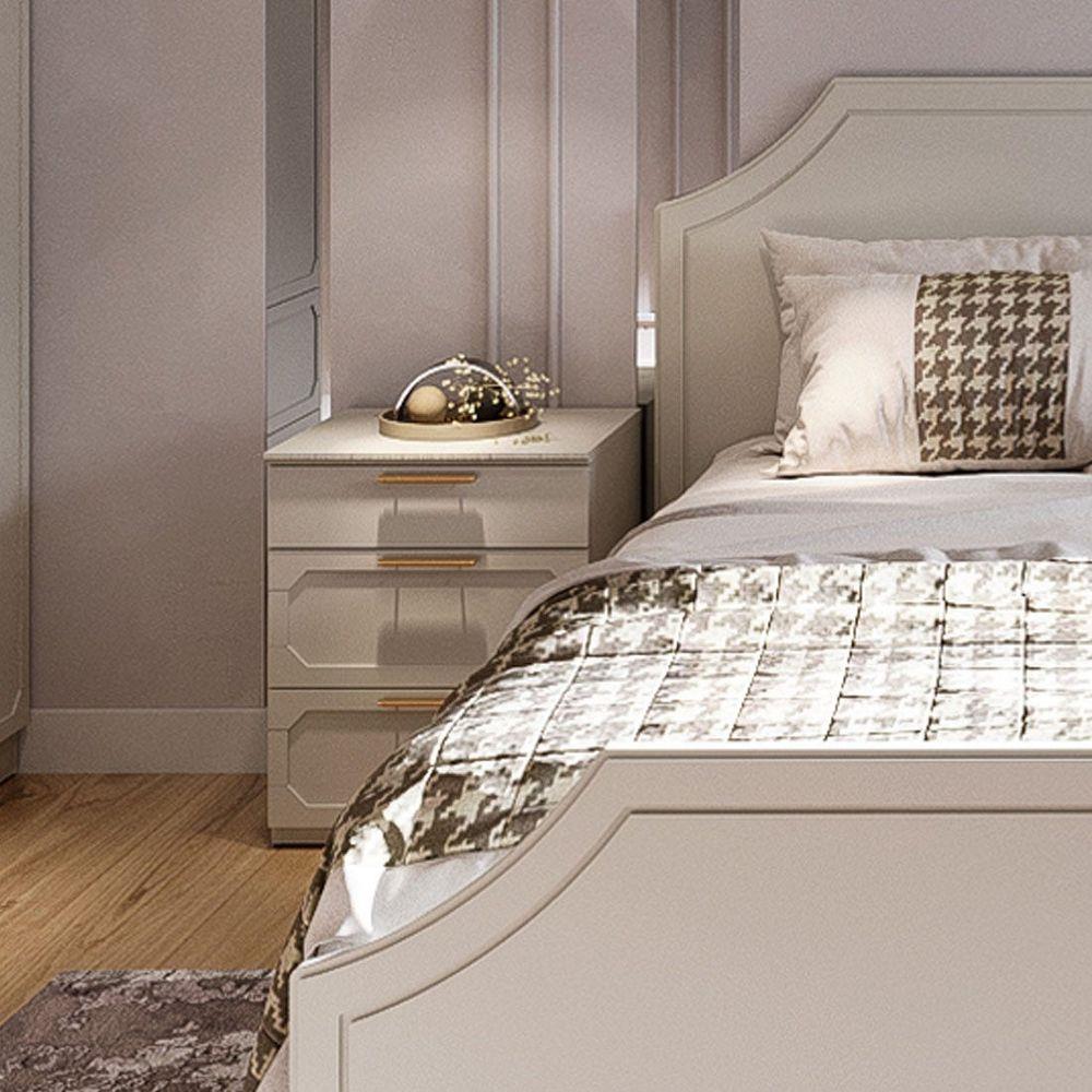 ตู้ข้างเตียง SB FURNITURE QUINN 19228841 50 ซม. สีเทาอ่อน