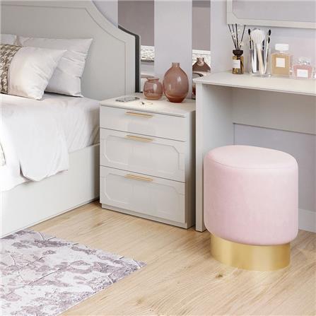 ตู้ข้างเตียง SB FURNITURE QUINN 19228841 50 ซม. สีเทาอ่อน_6