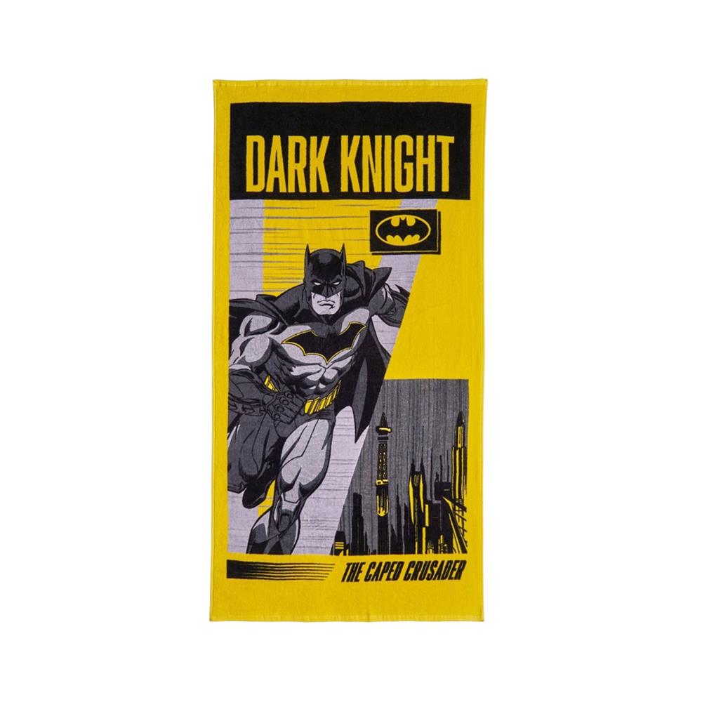 ผ้าขนหนู SATIN PLUS BATMAN 30X60 นิ้ว สีเหลือง