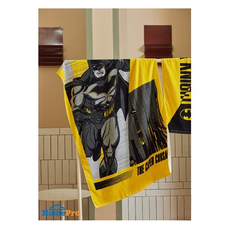 ผ้าขนหนู SATIN PLUS BATMAN 30X60 นิ้ว สีเหลือง_3