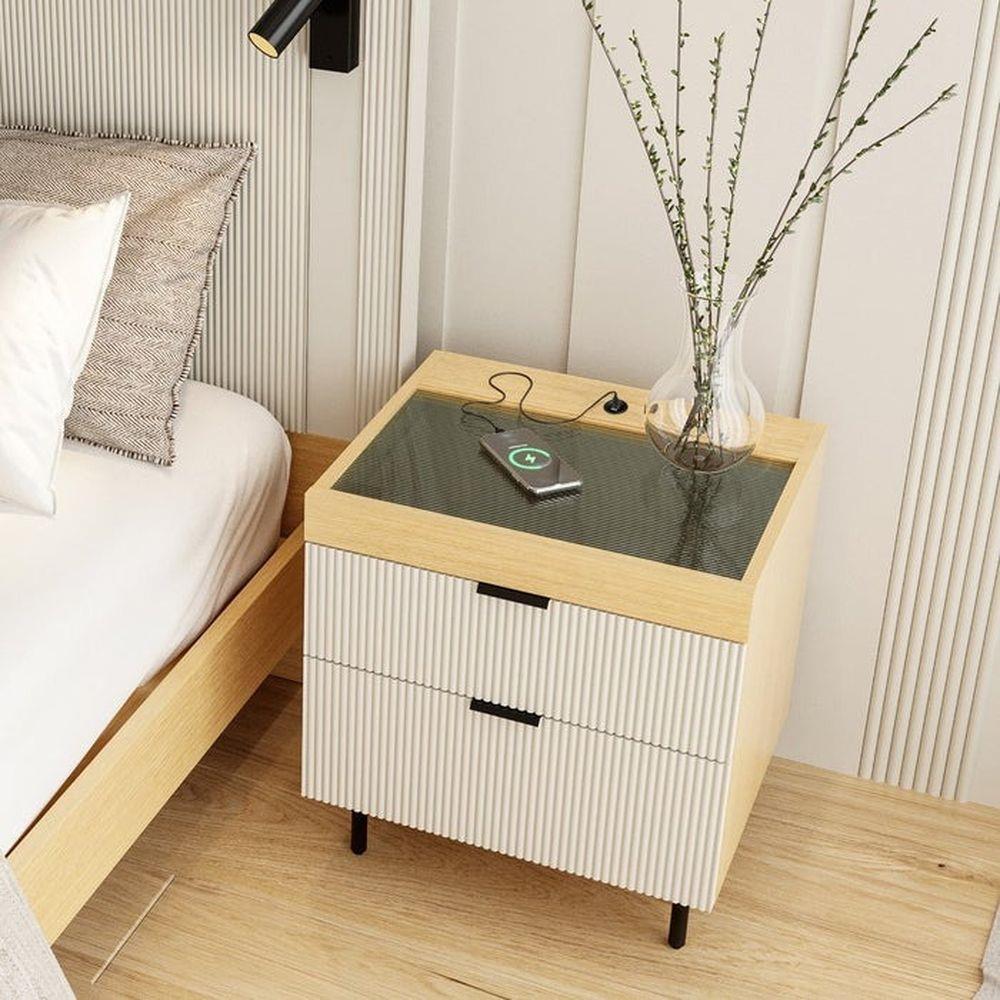 ตู้ข้างเตียง SB FURNITURE 19228161 WHIZ 50 ซม. สีเทาอ่อน