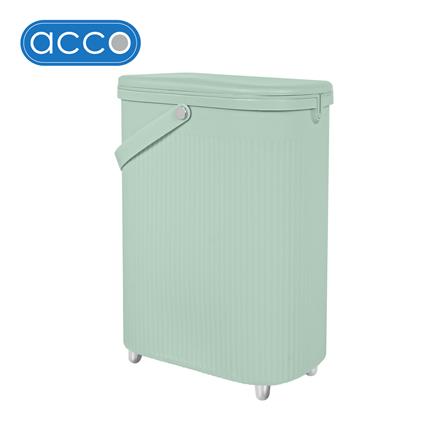 ถังขยะเหลี่ยมฝากด ACCO VIVE 12 ลิตร สีเขียว_0