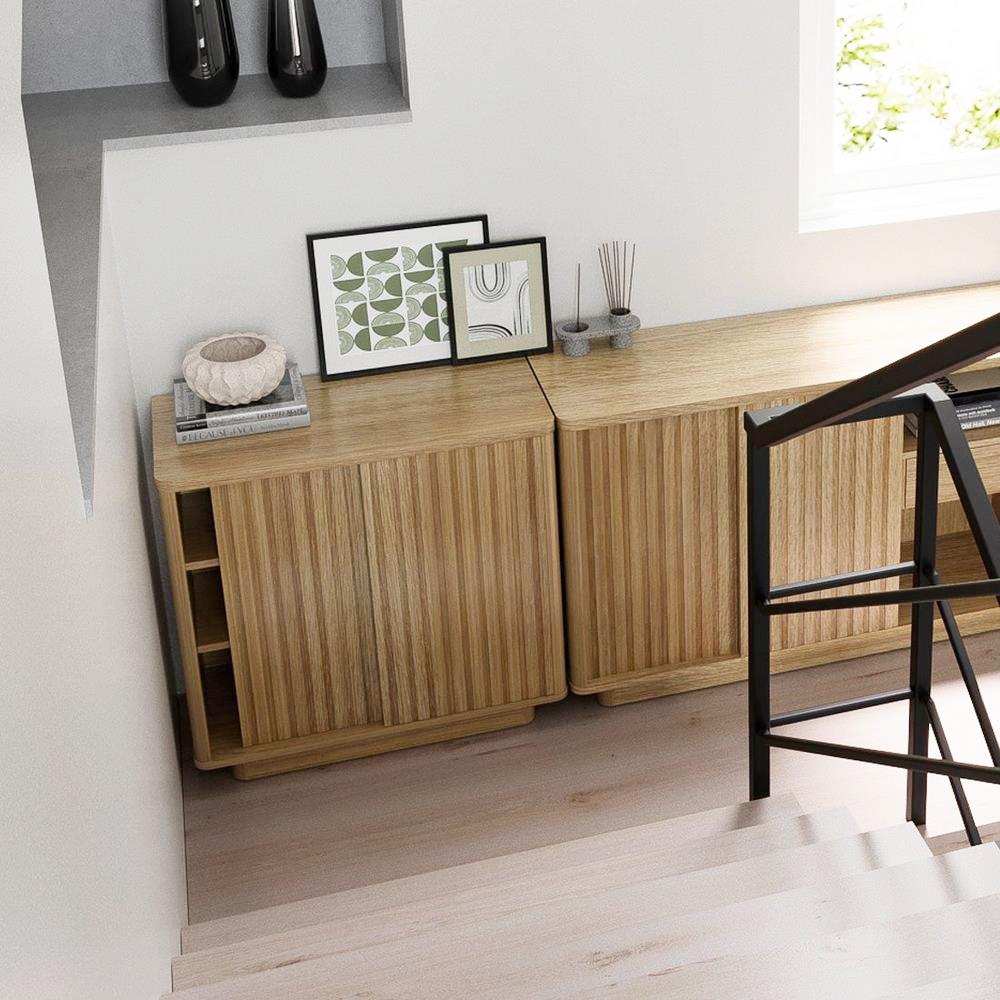 ตู้เตี้ย SB FURNITURE VALLEY 19230520 80 ซม. สีไม้อ่อน